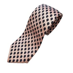 Polo Ralph Lauren Classic Tie Pink  Blue Paisley 100% Silk Made Italy